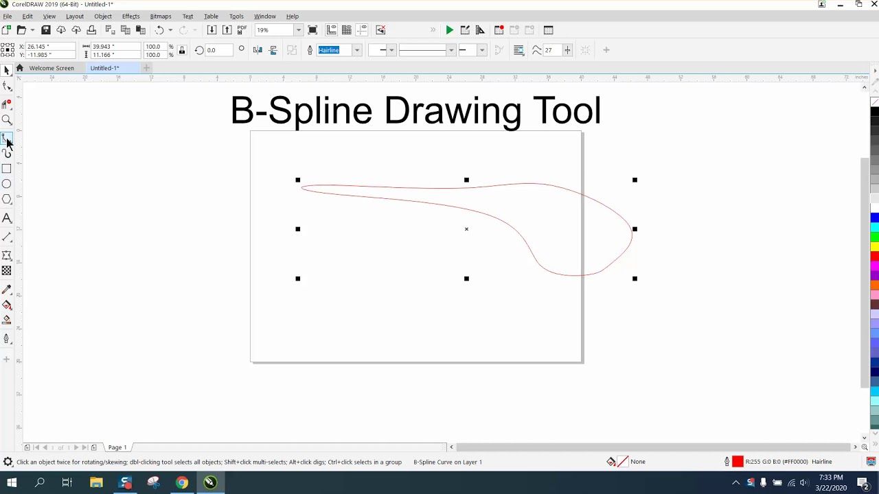 Corel Draw Tips & Tricks B Spline Tool - YouTube