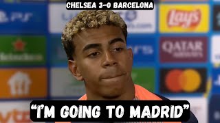 Lamine Yamal makes SHOCKING ANNOUNCEMENT after loss - Post Match Interview - Chelsea 3-0 Barcelona