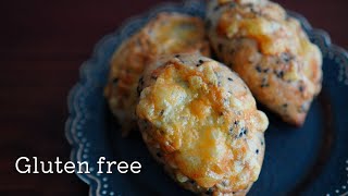 [Gluten free]Black Sesame cheese Coupé｜Rice flour｜Cheese Bread