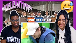 BTS collectively cheating in games is the most chaotic thing ever| REACTION