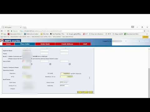 How to apply for an IPO from HDFC net banking ASBA- English, With audio How to apply for an IPO from HDFC net banking ASBA- English, With audio