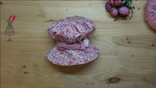 Gorrito para Muñeca Campesina ✂🧵👩🎀🌺🎈 Patrones Gratis