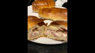 Cachitos venezolanos and ham and cheese bolillo