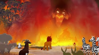 Lion Guard: SCAR APPEARS TO THE PRIDE LANDERS | The Fall of Mizimu Grove HD Clip