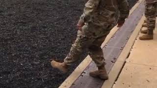 BASIC TRAINING SOLDIERS CALLING AT EASE FOR THEIR DRILL SERGEANT FUNNY ARMY