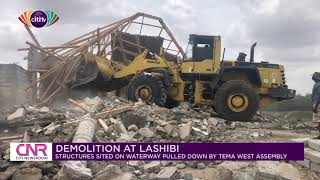 Tema West Assembly demolishes more structures on waterways | Citi Newsroom