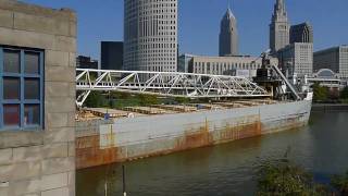 Panasonic Lumix LX5 test.  Cuyahoga Freighter in Cleveland