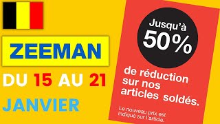folder ZEEMAN SOLDES -50% du 15 au 21 janvier 2022 ⛔ Arrivage - BELGIQUE