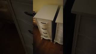 desk to nightstand transformation SOLD,  thumbs ups please and thank you