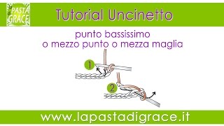 Tutorial uncinetto: punto bassissimo o mezza maglia o mezzo punto