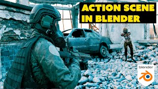 Animation with Blender - VFX breakdown of action scene