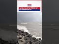 Cyclone Biparjoy: Gusty Winds, High Tidal Waves At Marine Drive #shorts