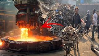 Top 5 Huge Scale!Metal Melting Scrap & Recycling And Manufacturing Process & Mass Production Factory