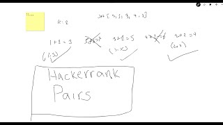 Hackerrank: Pairs