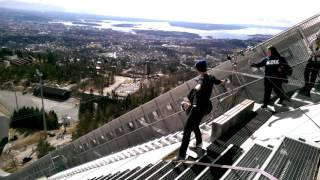 Oslo Holmenkollen zjazd na linie