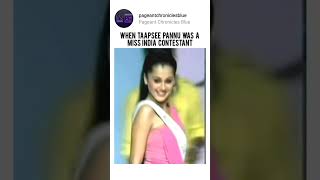 Taapsee Pannu during Miss India Contest #taapseepannu #missindia #bollywood