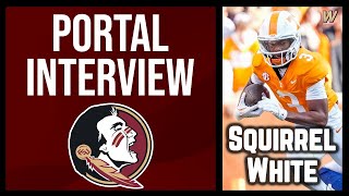 TOP TRANSFER PORTAL WR TARGET Squirrel White talks FSU Football | Florida State Football | Warchant