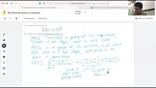 Combinatorial Proof Example (Lecture 13)