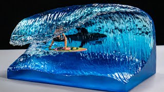 Minibricks: GREAT WHITE SHARK SWIMS VERY CLOSE TO A SURFER / Elegoo 3D Printer