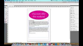 How to adjust the text shape and frame within Indesign CS5