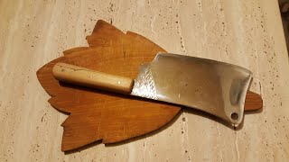 Rusted butcher's knife -  Beautiful Restoration step by step DIY (Kuchyňský sekáček) Oprava.