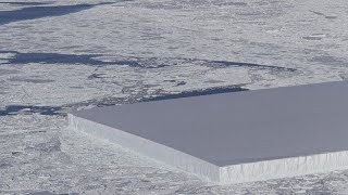 [Vídeo] Un extraño iceberg rectangular en la Antártida