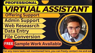 I Will do Virtual Assistant data entry Web Research job