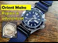 Orient Mako Repair & Time Adjustment - Step by Step guide