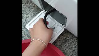 삼성 드럼세탁기 먼지거름망 물빼기 Samsung drum washer - Cleaning the drain pump filter