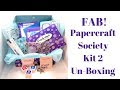 Take A Look Inside KIT 2 Of The Papercraft Society Box