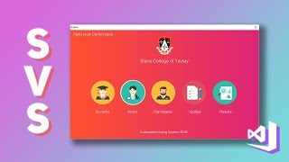 VB.NET: Siena Voting System Demo | Flat UI Design