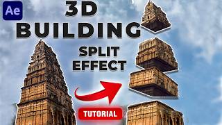 3D BUILDING SPLIT EFFECT | After Effects Tutorial