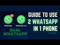 How to Use TWO WhatsApp in ONE Phone with Different Numbers? Guide 2022
