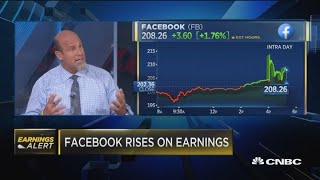 Facebook rises on earnings