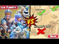 Ice Family vs Goblin Map - Clash of Clans Speedrun