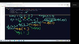 Leetcode 377. Combination Sum IV. Dynamic Programming. Python