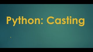 Python Casting Made Easy: Convert Your Data Like a Pro. #casting #python #variables