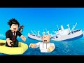 RESGATE DO BARCO AFUNDANDO | Roblox - Sinking Ships