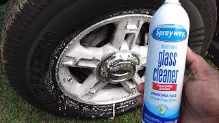 sprayway glass cleaner work excellent for cleaning wheels