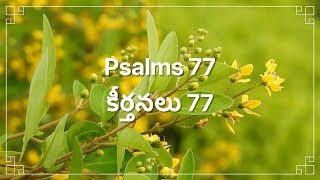 Telugu Bible |  Audio | Psalm 77 | పరిశుద్ధ గ్రంథము | కీర్తనలు 77 | Sravanthi Samson | Sunil Solomon