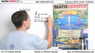 MATHCOUNTS Mini #6 - MATHCOUNTS Poster Solutions