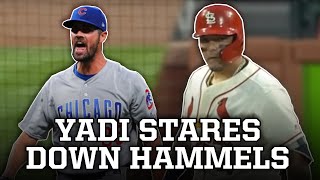 Cole Hamels hits Yadier Molina and Yadi gets mad, a breakdown