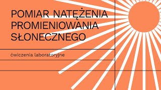 Pomiar natężenia promieniowania słonecznego