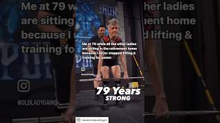 Deadlifting at 79yrs old and made it look easy! #useitorloseit #exercise #strengthtraining