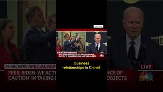 Reporter asks #biden about family's business relations with #china