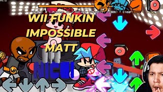 This MATT MOD BEAT ME !!!! FNF vs Wii Funkin TRIPLE BOUT!!!!