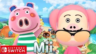 【あつ森】ハムカツ Mii作り方【Nintendo Switch】