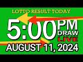 LIVE 5PM LOTTO RESULT TODAY AUGUST 11, 2024 #2D3DLotto #5pmlottoresultaugust11,2024 #swer3result