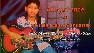 Pehli Nazar Main  Race  Duo Guitar Instrumental with Aditya Pande at UNISON Academy of Guitar Nagpur