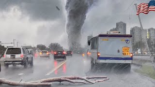 Huge Tornado Tears Texas Apart! Destruction in Houston, USA - House & Cars Destr